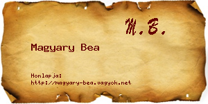 Magyary Bea névjegykártya
